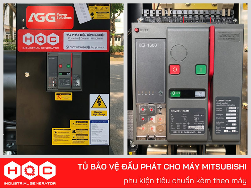 7 phụ kiện tiêu chuẩn miễn phí, khi mua máy phát điện Mitsubishi Trung Quốc