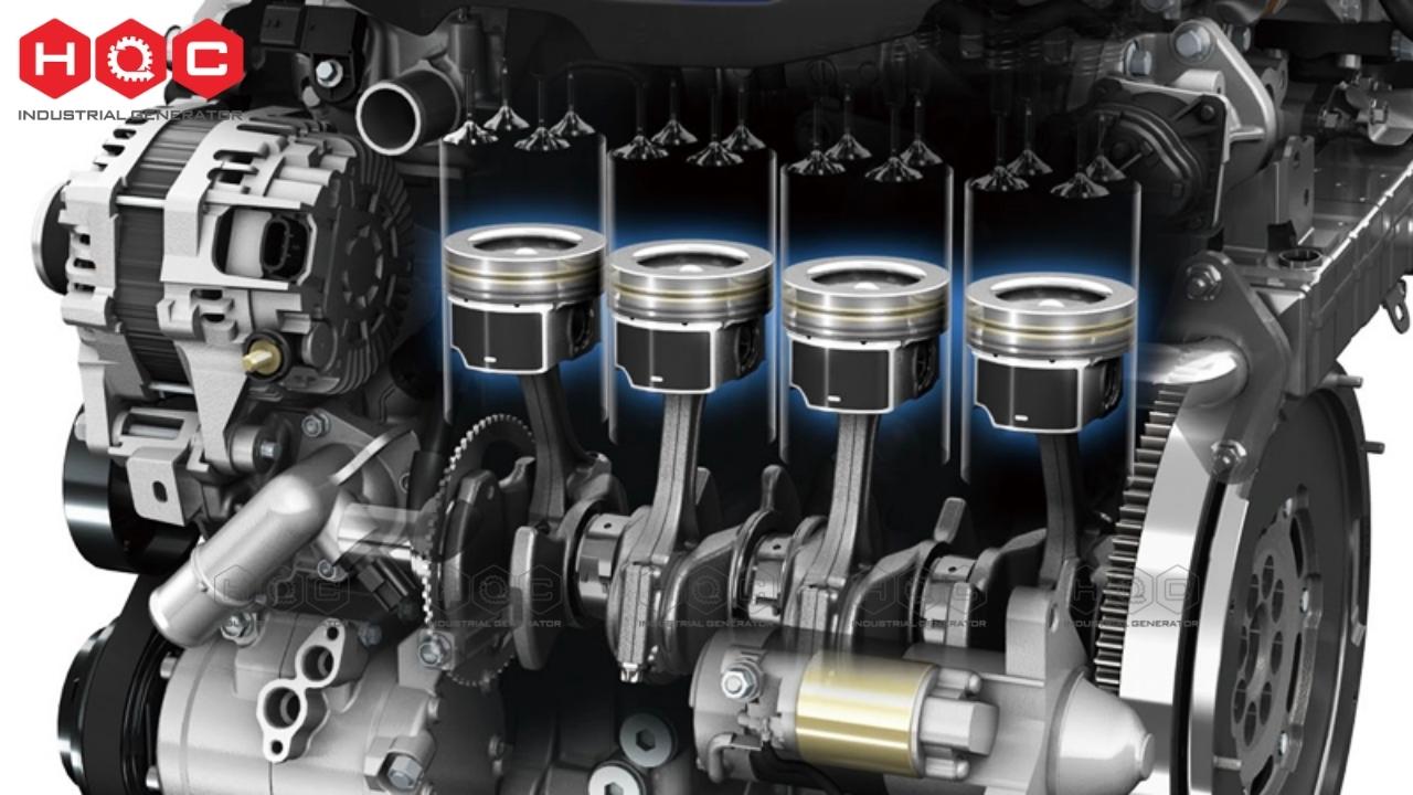 Nguyên lý hoạt động của động cơ diesel cho máy phát điện và so sánh với động cơ xăng