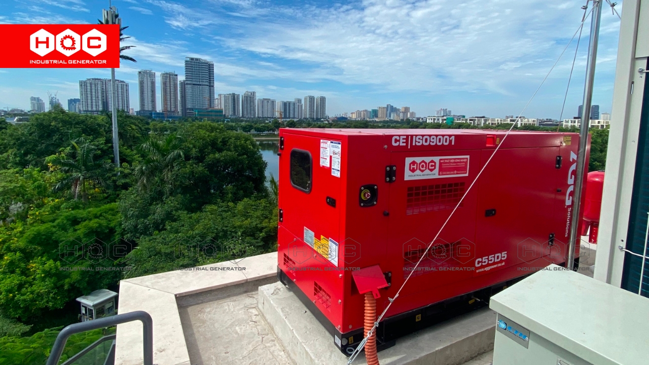 Máy phát điện công nghiệp công suất nhỏ 20-100kVA thường phục vụ cho các tòa nhà văn phòng và khách sạn quy mô nhỏ.